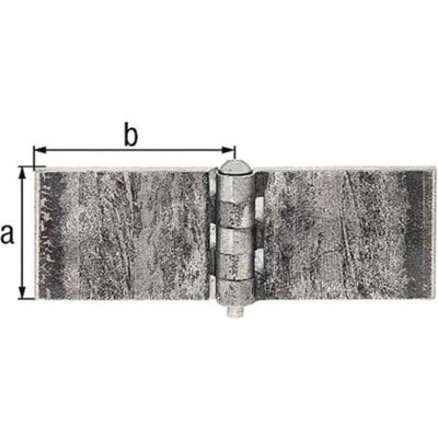 GAH, Scharnier, Scharnier 80x80mm Stahl roh 6 mm GAH, Scharnier, Scharnier 80x80mm Stahl roh 6 mm