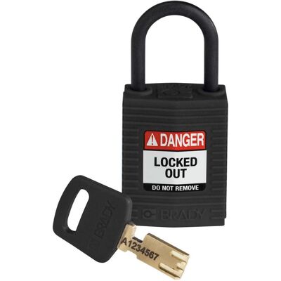Brady, Vorhängeschloss, SafeKey Compact Lockout-Vorhängeschlösser aus Nylon Brady, Vorhängeschloss, SafeKey Compact Lockout-Vorhängeschlösser aus Nylon
