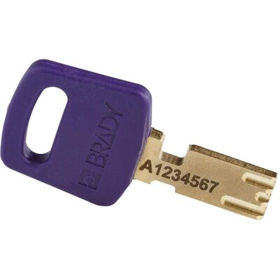 Brady, Vorhängeschloss, Safekey Aluminium-Vorhängeschloss mit Stahlbügel, Violett, 38 mm Bügelhöhe, 6.4 mm Bügeldurc Brady, Vorhängeschloss, Safekey Aluminium-Vorhängeschloss mit Stahlbügel, Violett, 38 mm Bügelhöhe, 6.4 mm Bügeldurc
