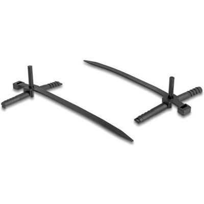 Delock, Kabelbinder, Kabelbinder mit Dübel L 150 x B 7,0 mm schwarz 100 Stück (Kunststoffkabelbinder, 150 mm, 100 Stk.) Delock, Kabelbinder, Kabelbinder mit Dübel L 150 x B 7,0 mm schwarz 100 Stück (Kunststoffkabelbinder, 150 mm, 100 Stk.)