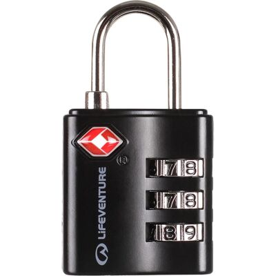 Lifeventure, Vorhängeschloss, TSA Combi Lock (Black) Lifeventure, Vorhängeschloss, TSA Combi Lock (Black)