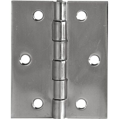 Schachermayer, Scharnier, Scharnier DIN 7954 B halbbreit 80 x 58 mm, Edelstahl Schachermayer, Scharnier, Scharnier DIN 7954 B halbbreit 80 x 58 mm, Edelstahl