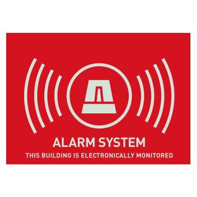 Abus, Einbruchschutz + Alarmanlage, Warnaufkleber (UK) Alarm 148 x 105 mm Abus, Einbruchschutz + Alarmanlage, Warnaufkleber (UK) Alarm 148 x 105 mm