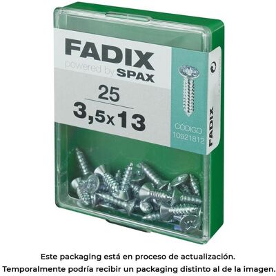 FADIX Schraube 3,5x13mm Stahl - Gewindeblech - 25 Stück FADIX Schraube 3,5x13mm Stahl - Gewindeblech - 25 Stück
