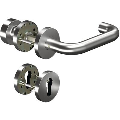 Ogro, Türgriff + Türgarnitur, Rosettengarnitur CORE8100 8 mm / 3020N/6501/6612 PZ ER Edelstahl ER U-Form PZ DIN links / rechts... Ogro, Türgriff + Türgarnitur, Rosettengarnitur CORE8100 8 mm / 3020N/6501/6612 PZ ER Edelstahl ER U-Form PZ DIN links / rechts...