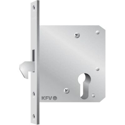 KFV Schiebetürschloss - Profilzylinder, 55mm, Silber KFV Schiebetürschloss - Profilzylinder, 55mm, Silber