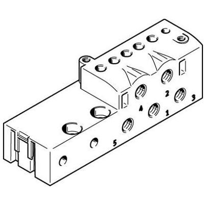 Festo, Holzverbinder, MHA2-AS-5-M5 525120 Anschlussplatte (1 Stk.) Festo, Holzverbinder, MHA2-AS-5-M5 525120 Anschlussplatte (1 Stk.)