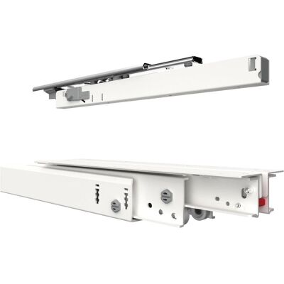 Fulterer, Schubladenauszüge, FR 777A Kulissenauszug, Länge 550 mm, Stahl weiss pulverbeschichtet Fulterer, Schubladenauszüge, FR 777A Kulissenauszug, Länge 550 mm, Stahl weiss pulverbeschichtet