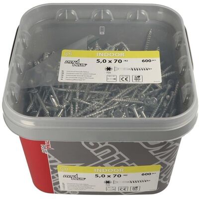 Dynaplus, Schrauben, Senkkopfschraube TX-Drive Ø 5 mm Länge 70 mm Stahl verzinkt Teilgewinde (1 Schraube pro Stück) Dynaplus, Schrauben, Senkkopfschraube TX-Drive Ø 5 mm Länge 70 mm Stahl verzinkt Teilgewinde (1 Schraube pro Stück)