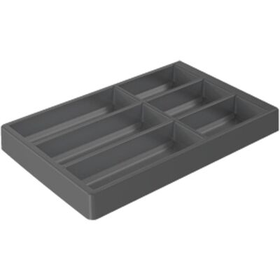 Hettich Besteckeinsätze OrgaTray 470, Besteckkasten, Grau Hettich Besteckeinsätze OrgaTray 470, Besteckkasten, Grau