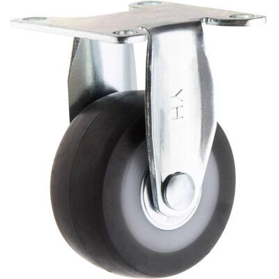 Toolcraft, Möbelrollen, Bockrolle 50 mm mit Anschraubplatte Toolcraft, Möbelrollen, Bockrolle 50 mm mit Anschraubplatte