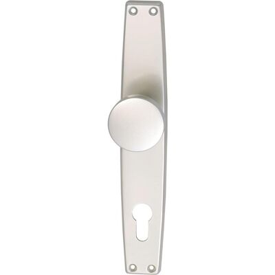 Grundmann, Türgriff + Türgarnitur, Knopflangschild WG 1000 FAVORIT - PZ 88, Alu neusilber eloxiert ÖNORM (Türgriff) Grundmann, Türgriff + Türgarnitur, Knopflangschild WG 1000 FAVORIT - PZ 88, Alu neusilber eloxiert ÖNORM (Türgriff)