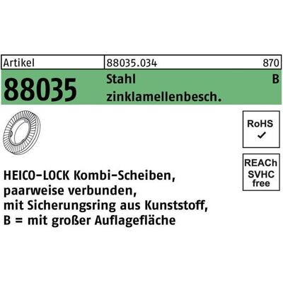 HEICO - R 88035 HKB-10 - Stahl - Zinklamellenbeschichtet - Befestigungselement HEICO - R 88035 HKB-10 - Stahl - Zinklamellenbeschichtet - Befestigungselement