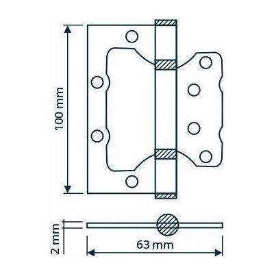 Haushalt, Scharnier, HINGE DOOR 100X63X2MM AGED BRASS Haushalt, Scharnier, HINGE DOOR 100X63X2MM AGED BRASS