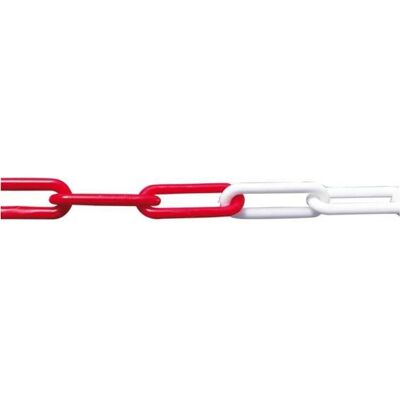 Pösamo, Kette, Kunststoffkette Psamo 6 mm, 5 m, rot/wei, Polybeutel (5 m) Pösamo, Kette, Kunststoffkette Psamo 6 mm, 5 m, rot/wei, Polybeutel (5 m)