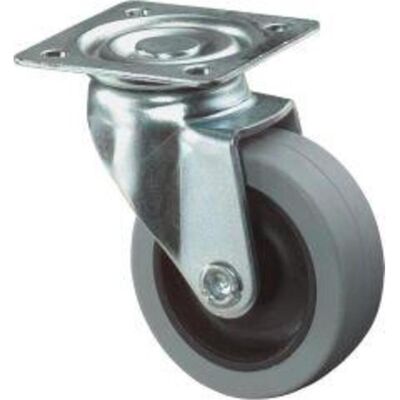 Magni, Möbelrollen, Lenkrolle, Gummirad, grauGleitlager 80 mm Magni, Möbelrollen, Lenkrolle, Gummirad, grauGleitlager 80 mm