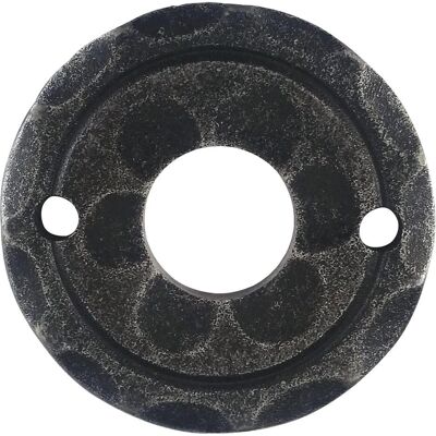Halcö, Türgriff + Türgarnitur, Drückerrosette SILL, ø 50 mm, verzinkt schwarz passiviert (Türgarnitur) Halcö, Türgriff + Türgarnitur, Drückerrosette SILL, ø 50 mm, verzinkt schwarz passiviert (Türgarnitur)