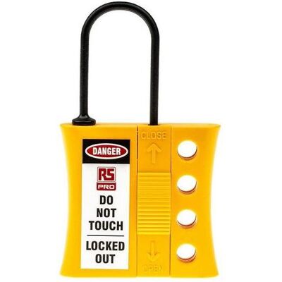 RS PRO, Vorhängeschloss, Nylon Slider Lockout Hasp,3mm shackle RS PRO, Vorhängeschloss, Nylon Slider Lockout Hasp,3mm shackle