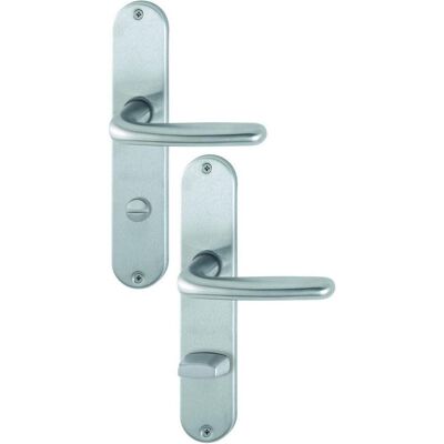 Hoppe, Türgriff + Türgarnitur, Langschildgarnitur Cardiff E1850Z/302 Edelstahl F69 SK/OL 78 mm DIN links / rechts (Türschildgarnitur) Hoppe, Türgriff + Türgarnitur, Langschildgarnitur Cardiff E1850Z/302 Edelstahl F69 SK/OL 78 mm DIN links / rechts (Türschildgarnitur)