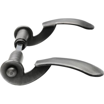 Schösswender, Türgriff + Türgarnitur, Drückerpaar ELITE, Ansatz 18 mm, schwarz passiviert (Türgarnitur) Schösswender, Türgriff + Türgarnitur, Drückerpaar ELITE, Ansatz 18 mm, schwarz passiviert (Türgarnitur)
