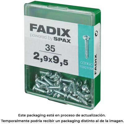 Fadix, Nägel, Box m 35 Stück cr Zinkblechgewindeschraube 2.9x9.5mm (35 Stk., 9.50 mm) Fadix, Nägel, Box m 35 Stück cr Zinkblechgewindeschraube 2.9x9.5mm (35 Stk., 9.50 mm)