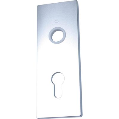 Hoppe, Türgriff + Türgarnitur, Kipptorschloss-Kurzschild, 58 x 157 mm, PZ 60 mm, silber eloxiert (Türschildgarnitur) Hoppe, Türgriff + Türgarnitur, Kipptorschloss-Kurzschild, 58 x 157 mm, PZ 60 mm, silber eloxiert (Türschildgarnitur)