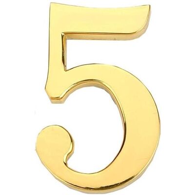 Haushalt, Türgriff + Türgarnitur, DOOR NUMBER 5 GP-5 45MM GOLD (Türgriff) Haushalt, Türgriff + Türgarnitur, DOOR NUMBER 5 GP-5 45MM GOLD (Türgriff)