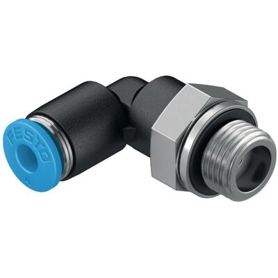 Festo, Zubehör Befestigungstechnik, Push-in Elbow Fitting, Male G3/8, 12mm Festo, Zubehör Befestigungstechnik, Push-in Elbow Fitting, Male G3/8, 12mm