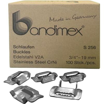 Magni, Zubehör Sanitärinstallation, Schlaufen 3/4" V2A-Edelstahl, Pack a 100 Stück Bandimex Magni, Zubehör Sanitärinstallation, Schlaufen 3/4" V2A-Edelstahl, Pack a 100 Stück Bandimex