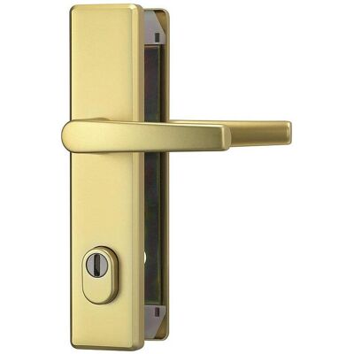 Abus, Türgriff + Türgarnitur, KLZS714 F3 EK Schutzbeschlag DG, messing (Türgriff) Abus, Türgriff + Türgarnitur, KLZS714 F3 EK Schutzbeschlag DG, messing (Türgriff)
