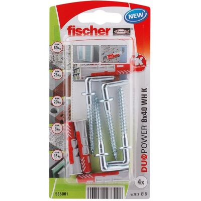 Fischer, Dübel, DuoPower 8x40 WH K Fischer, Dübel, DuoPower 8x40 WH K