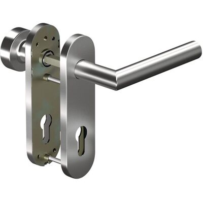Ogro, Türgriff + Türgarnitur, Kurzschildgarnitur CORE 8906 8MM/3020/7051 72MM Aluminium F1 PZ abgerundet Wechselgarnitur Ogro, Türgriff + Türgarnitur, Kurzschildgarnitur CORE 8906 8MM/3020/7051 72MM Aluminium F1 PZ abgerundet Wechselgarnitur