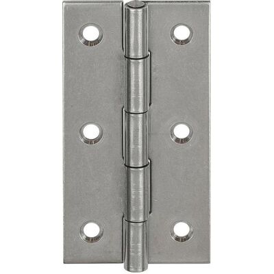Vormann, Scharnier, Scharnier Höhe 80 mm Breite 41 mm Stärke 1,5 mm Edelstahl gerollt, schmal Vormann, Scharnier, Scharnier Höhe 80 mm Breite 41 mm Stärke 1,5 mm Edelstahl gerollt, schmal
