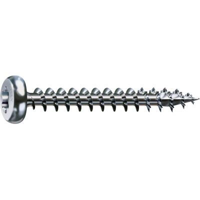 Spax, Schrauben, Halbrundkopf T-Star Plus T20 Vollgewinde Wirox (200 Schrauben pro Stück, 4 x 25 mm) Spax, Schrauben, Halbrundkopf T-Star Plus T20 Vollgewinde Wirox (200 Schrauben pro Stück, 4 x 25 mm)