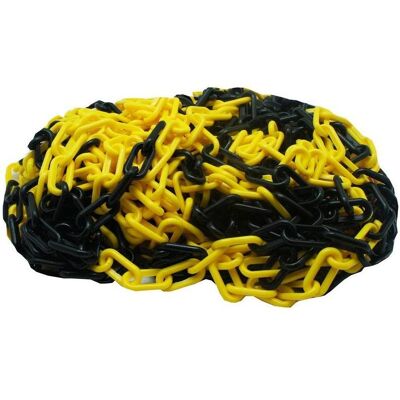 RS PRO, Kette, Black & Yellow Polypropylene Chain Barrier, 25m (25 m) RS PRO, Kette, Black & Yellow Polypropylene Chain Barrier, 25m (25 m)
