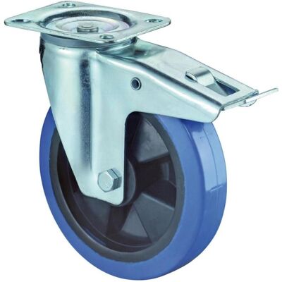 BS Rollen, Möbelrollen, Lenkrolle Rad-Ø 125 mm Tragfähigkeit 140 kg mit Feststeller Kunststoff 115x85mm BS Rollen, Möbelrollen, Lenkrolle Rad-Ø 125 mm Tragfähigkeit 140 kg mit Feststeller Kunststoff 115x85mm
