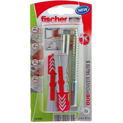 Fischer, Dübel, DuoPower 14x70 S K (2 Stk.) Fischer, Dübel, DuoPower 14x70 S K (2 Stk.)