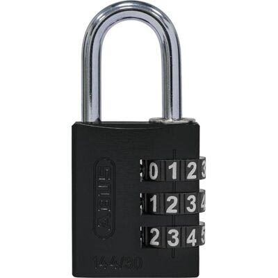 Abus, Vorhängeschloss, 144/30 black Lock-Tag Abus, Vorhängeschloss, 144/30 black Lock-Tag