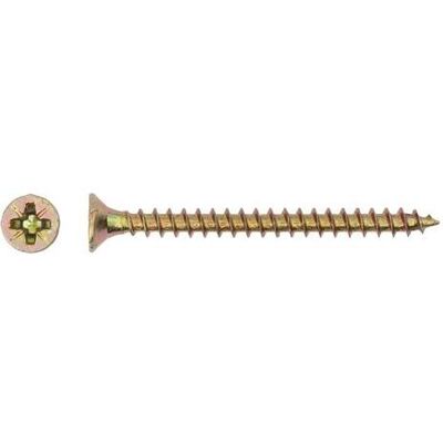 Haushalt, Dübel, CHIPBOARD SCREW 3.5X40 YLW ZP 25PCS G1 (25 Stk.) Haushalt, Dübel, CHIPBOARD SCREW 3.5X40 YLW ZP 25PCS G1 (25 Stk.)