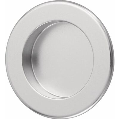 Hermeta, Möbelgriff, Muschelgriff Aluminium silberfarbig eloxiert rund Einlass-Ø 50 mm Hermeta, Möbelgriff, Muschelgriff Aluminium silberfarbig eloxiert rund Einlass-Ø 50 mm