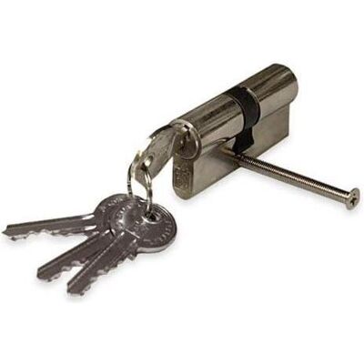 Haushalt, Türschloss + Schliesszylinder, CYLINDER LOCK 50MM 25X25 CHROME 5 KEYS (Profilzylinder) Haushalt, Türschloss + Schliesszylinder, CYLINDER LOCK 50MM 25X25 CHROME 5 KEYS (Profilzylinder)