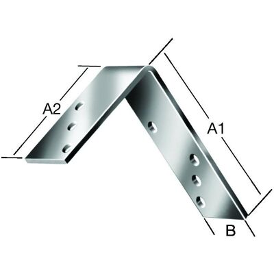 Magni, Holzverbinder, Balkenwinkel 100x75 mm Edelstahl (Balkenwinkel) Magni, Holzverbinder, Balkenwinkel 100x75 mm Edelstahl (Balkenwinkel)