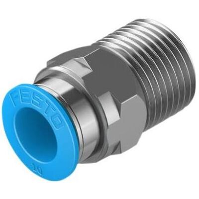 Festo, Zubehör Befestigungstechnik, Male Connector, R3/8 to 10mm Tube Festo, Zubehör Befestigungstechnik, Male Connector, R3/8 to 10mm Tube