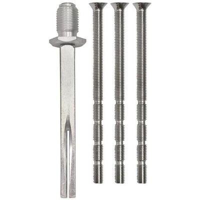 Schlegel, Zubehör Türbeschlag, Rollenschraubwechselstift Vierkant 8 Stahl verzinkt/vernickelt M12x1,25 mm und M6 Schlegel, Zubehör Türbeschlag, Rollenschraubwechselstift Vierkant 8 Stahl verzinkt/vernickelt M12x1,25 mm und M6