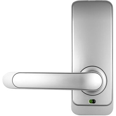 Eura, Zutrittskontrolle, Griff mit Zugangskontrolle ELH-01H4 silber (Fingerabdruck) Eura, Zutrittskontrolle, Griff mit Zugangskontrolle ELH-01H4 silber (Fingerabdruck)