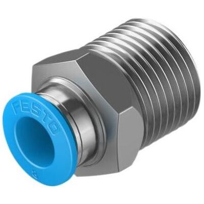 Festo, Zubehör Befestigungstechnik, Male Connector, R3/8 to 8mm Tube Festo, Zubehör Befestigungstechnik, Male Connector, R3/8 to 8mm Tube