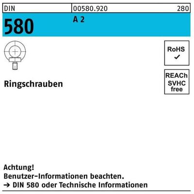 SanDisk Zubehör Befestigungstechnik, DIN 580 Ringschraube VG M6 Edelstahl A2 blank SanDisk Zubehör Befestigungstechnik, DIN 580 Ringschraube VG M6 Edelstahl A2 blank