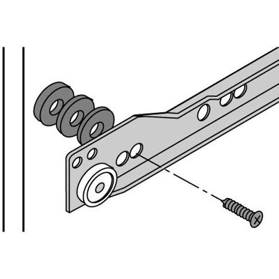 Hettich, Möbelausstattung, Distanzscheiben (100 Stk.) Hettich, Möbelausstattung, Distanzscheiben (100 Stk.)