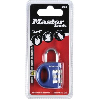 Master Lock, Vorhängeschloss, Vorhangschloss 633 EURD Zahlenschloss, 32 mm, bunt, SB Master Lock, Vorhängeschloss, Vorhangschloss 633 EURD Zahlenschloss, 32 mm, bunt, SB