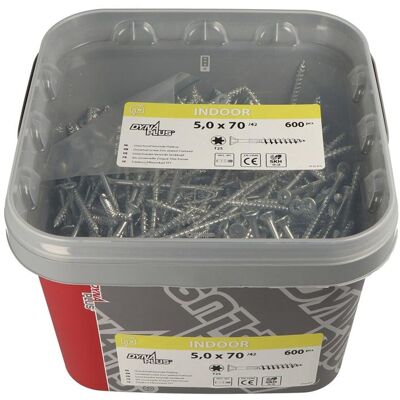 Dynaplus, Schrauben, Senkkopfschraube TX-Drive Ø 4 mm Länge 60 mm Stahl verzinkt Teilgewinde (1 Schraube pro Stück) Dynaplus, Schrauben, Senkkopfschraube TX-Drive Ø 4 mm Länge 60 mm Stahl verzinkt Teilgewinde (1 Schraube pro Stück)